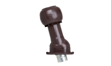 Комплект вентиляции Gervent Statik для кровли Профнастил-20 изолированный 150/160мм коричневый